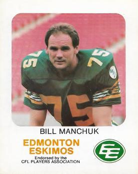1981 Red Rooster Edmonton Eskimos #NNO Bill Manchuk Front