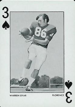 1972 Alabama Crimson Tide Playing Cards (Red Backs) #3♠ Warren Dyar Front