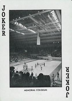 1973 Alabama Crimson Tide Playing Cards (White Backs) #JOKER Memorial Coliseum Front
