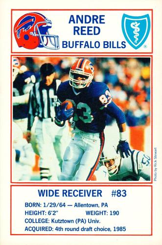 1990 Buffalo Bills Police #NNO Andre Reed Front