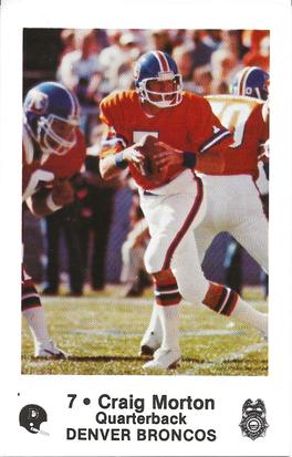 1982 Denver Broncos Police #7 Craig Morton Front