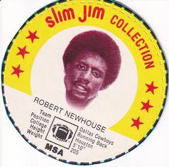 1978 Slim Jim #NNO Robert Newhouse Front