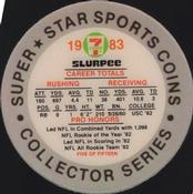 1983 7-Eleven Super Star Sports Coins #5 Marcus Allen Back