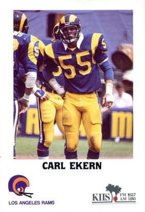 1985 Los Angeles Rams Police #NNO Carl Ekern Front