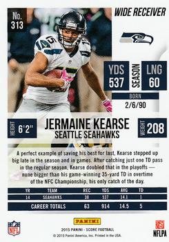 2015 Score #313 Jermaine Kearse Back