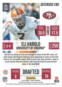 2015 Score #343 Eli Harold Back
