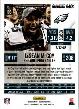 2015 Score #198 LeSean McCoy Back