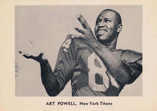 1961 Jay Publishing New York Titans #NNO Art Powell Front