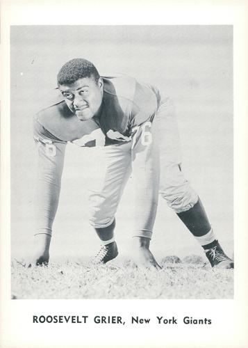 1961 Jay Publishing New York Giants #NNO Roosevelt Grier Front