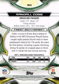 2015 Finest #90 Randall Cobb Back