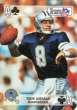 1992 Sport Decks NFL Playing Cards #A♣ Troy Aikman Front
