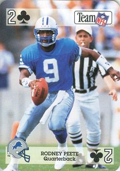 1992 Sport Decks NFL Playing Cards #2♣ Rodney Peete Front