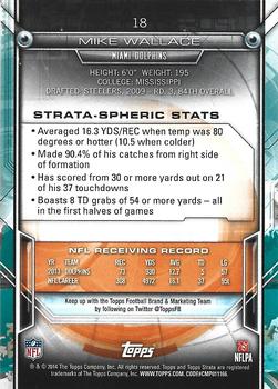 2014 Topps Strata - Retail #18 Mike Wallace Back