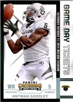 2015 Panini Contenders Draft Picks - Game Day Tickets #3 Antwan Goodley Front