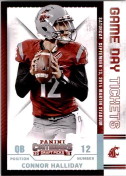 2015 Panini Contenders Draft Picks - Game Day Tickets #10 Connor Halliday Front