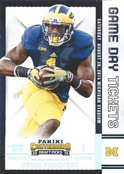 2015 Panini Contenders Draft Picks - Game Day Tickets #15 Devin Funchess Front