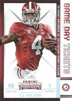 2015 Panini Contenders Draft Picks - Game Day Tickets #44 T.J. Yeldon Front