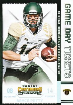 2015 Panini Contenders Draft Picks - Game Day Tickets #7 Bryce Petty Front