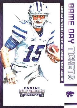 2015 Panini Contenders Draft Picks - Game Day Tickets #73 Jake Waters Front
