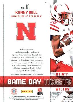 2015 Panini Contenders Draft Picks - Game Day Tickets #80 Kenny Bell Back