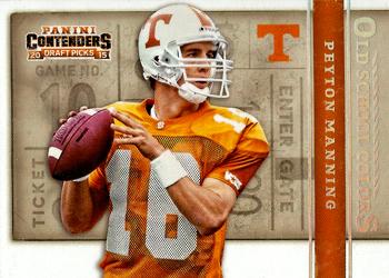 2015 Panini Contenders Draft Picks - Old School Colors #42 Peyton Manning Front