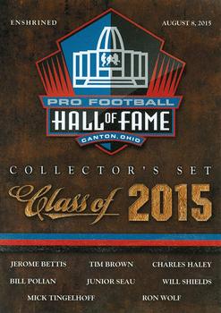 2015 Panini Pro Football Hall of Fame #NNO Cover card Front