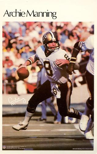 1980 Marketcom Mini-Posters #29 Archie Manning Front