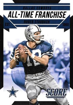 2015 Score - All-Time Franchise Black #8 Roger Staubach Front