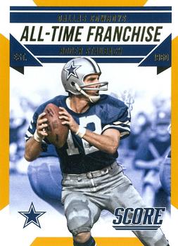 2015 Score - All-Time Franchise Gold #8 Roger Staubach Front