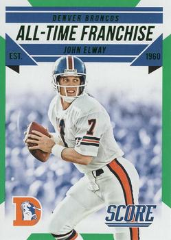 2015 Score - All-Time Franchise Green #5 John Elway Front