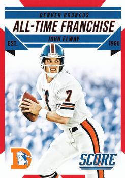 2015 Score - All-Time Franchise Red #5 John Elway Front