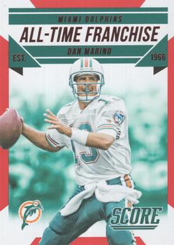2015 Score - All-Time Franchise Red #7 Dan Marino Front
