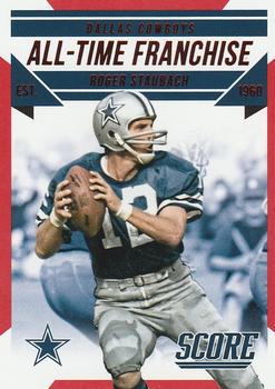 2015 Score - All-Time Franchise Red #8 Roger Staubach Front