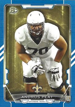 2015 Bowman - Rookies Blue #17 Andrus Peat Front
