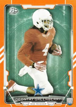 2015 Bowman - Rookies Orange #56 Deontay Greenberry Front