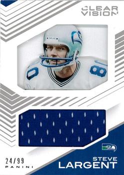 2015 Panini Clear Vision - Clear Vision Jersey #CJ-SL Steve Largent Front