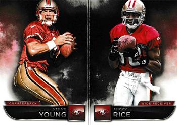 2015 Panini Playbook #36 Steve Young / Jerry Rice Back