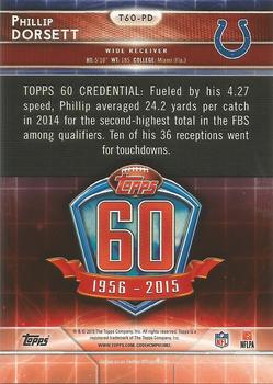 2015 Topps - 60th Anniversary #T60-PD Phillip Dorsett Back
