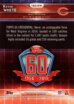 2015 Topps - 60th Anniversary #T60-KW Kevin White Back