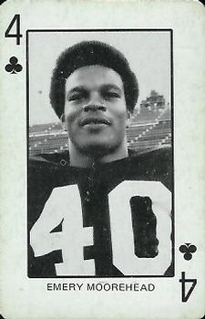 1974 Colorado Buffaloes Playing Cards #4♣ Emery Moorehead Front