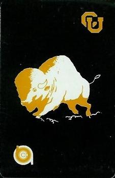 1974 Colorado Buffaloes Playing Cards #7♣ David Logan Back