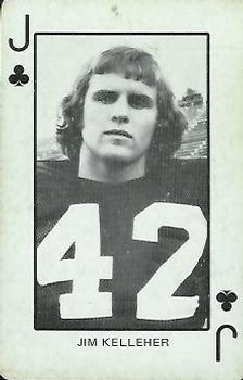 1974 Colorado Buffaloes Playing Cards #J♣ Jim Kelleher Front