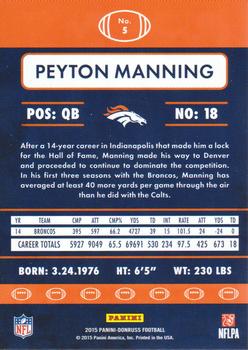 2015 Donruss #5 Peyton Manning Back