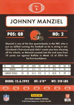 2015 Donruss #6 Johnny Manziel Back
