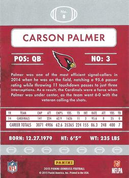 2015 Donruss #8 Carson Palmer Back
