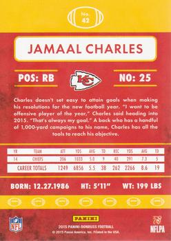 2015 Donruss #42 Jamaal Charles Back
