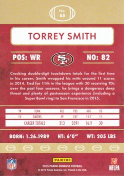 2015 Donruss #65 Torrey Smith Back