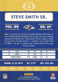 2015 Donruss #89 Steve Smith Sr. Back