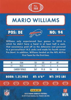 2015 Donruss #132 Mario Williams Back