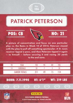 2015 Donruss #136 Patrick Peterson Back